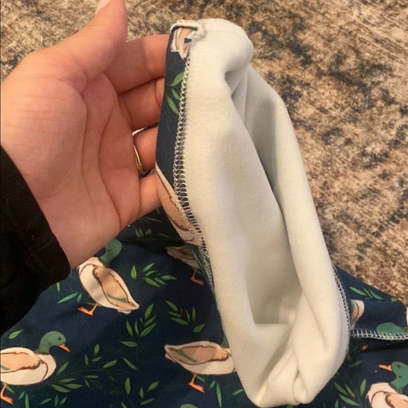 Mallard Duck Print Swaddle and Hat Set - Picture 2 of 2